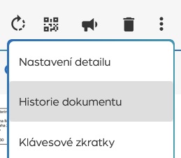Historie dokumentu