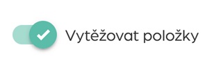 Vytěžovat položky