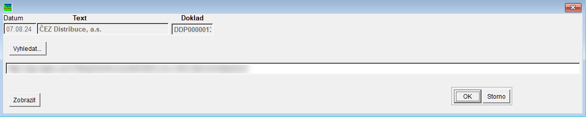 URL odkazu na doklad
