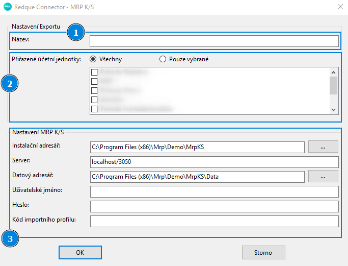 redque-connector-tray-settings