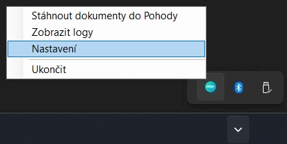 pohoda-connector-tray-settings