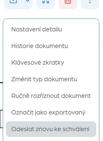 Odeslat znovu ke schválení