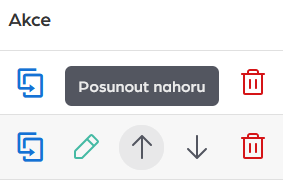Šipky pro posun